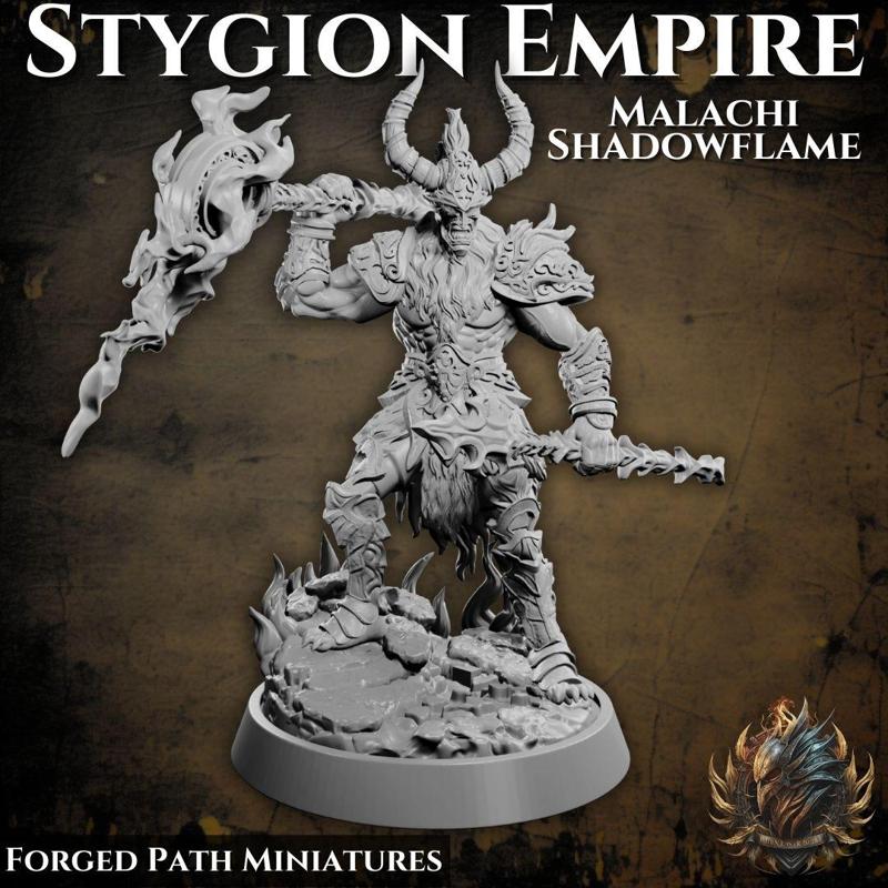 Malachi Shadowflame - Fire Demon - Evil Creature Warrior