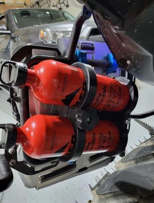 Twin MSR Fuel Bottle Bracket