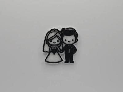 Married Couple Keychain   