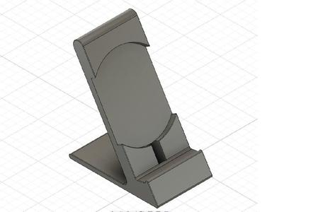 Phone Stand with cutout for QI-charger