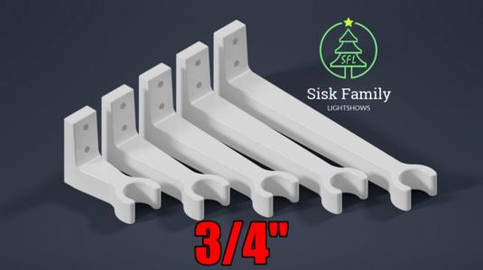 3/4" PVC Pipe Side Mount Clip