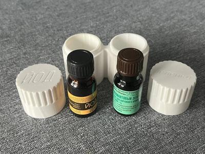 Screw-cap jar for iodine and brilliant green keeping   