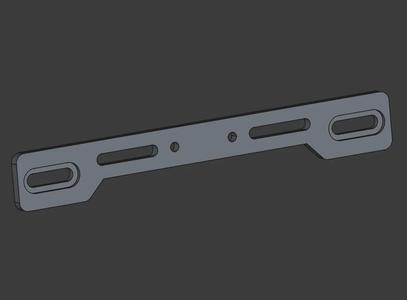License plate bracket for backup camera   
