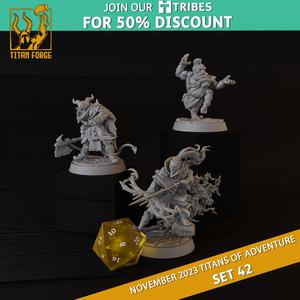 RPG - DnD Hero Characters - Titans of Adventure Set 42