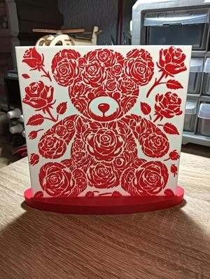 A Rose Teddy Bear Deco/Lamp the perfect Valentine’s Day gift   