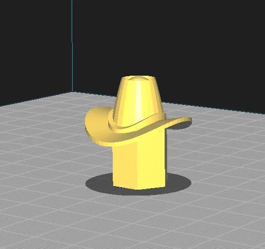 Cowboy hat valve cap   