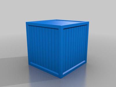 4' x 4' Wooden Crate
