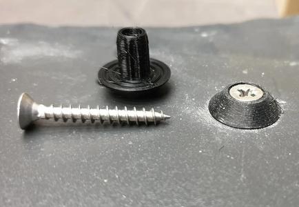 Countersink Screw Bushing for Slates and brittle sheet materials   