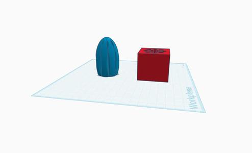 egg and cube pass through fidget   