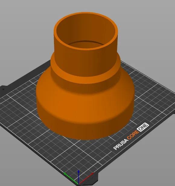 150mm Airconditon to 100mm wall vent adapter   