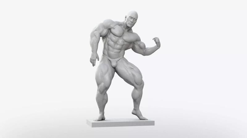 Body Builder Statue