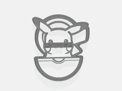 big cut cookie of Pikachu