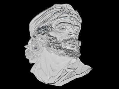 Che Guevara Face Relief