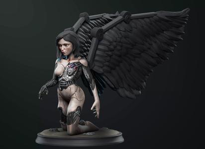 Alita Battle angel statue