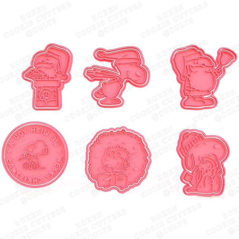 Christmas Snoopy Cookie Cutters set of 6