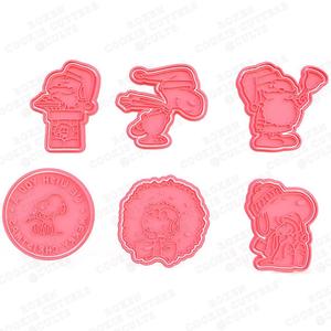 Christmas Snoopy Cookie Cutters set of 6