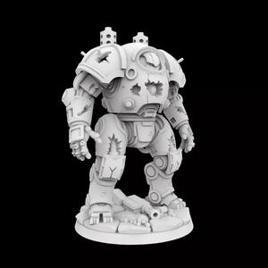 Battle Damaged Robot Mech 3D Printable Model