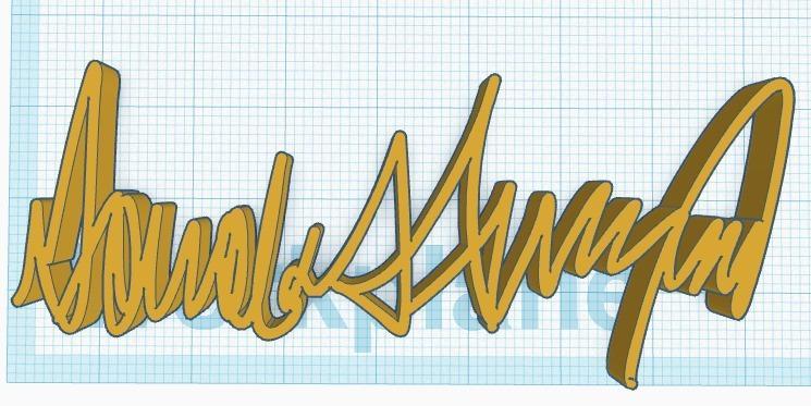 Signature of 45th US President