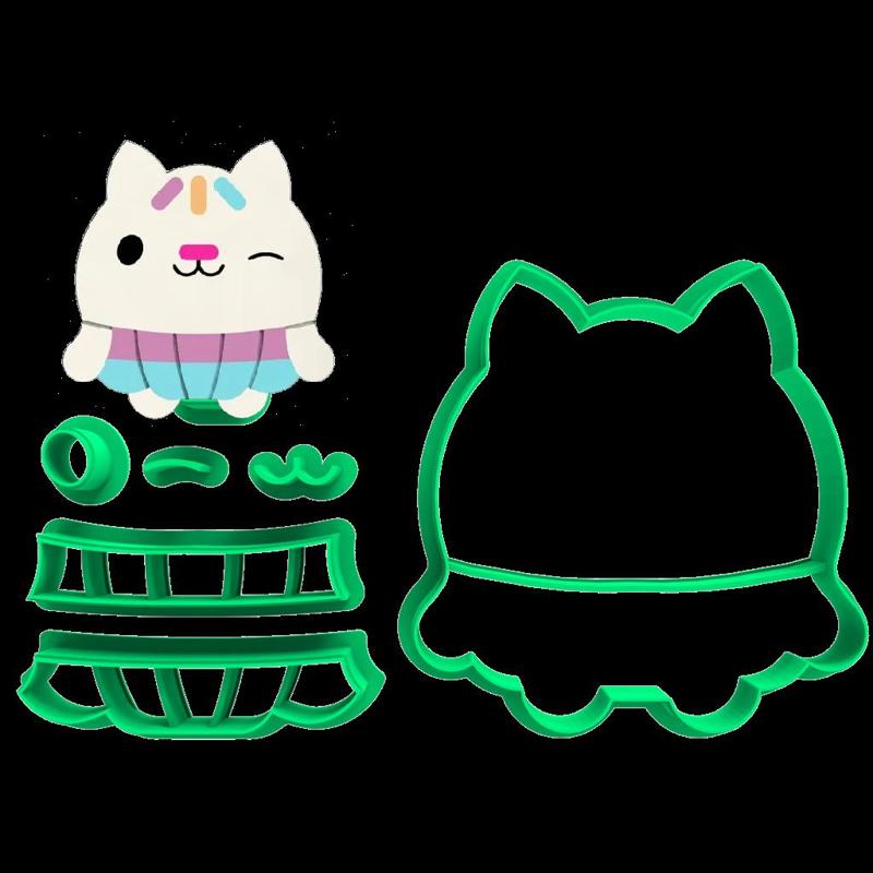 CAKEY CAT CUTTER - GABBY'S DOLLHOUSE - 6cm