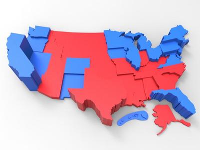 Customizable USA Electoral College Map