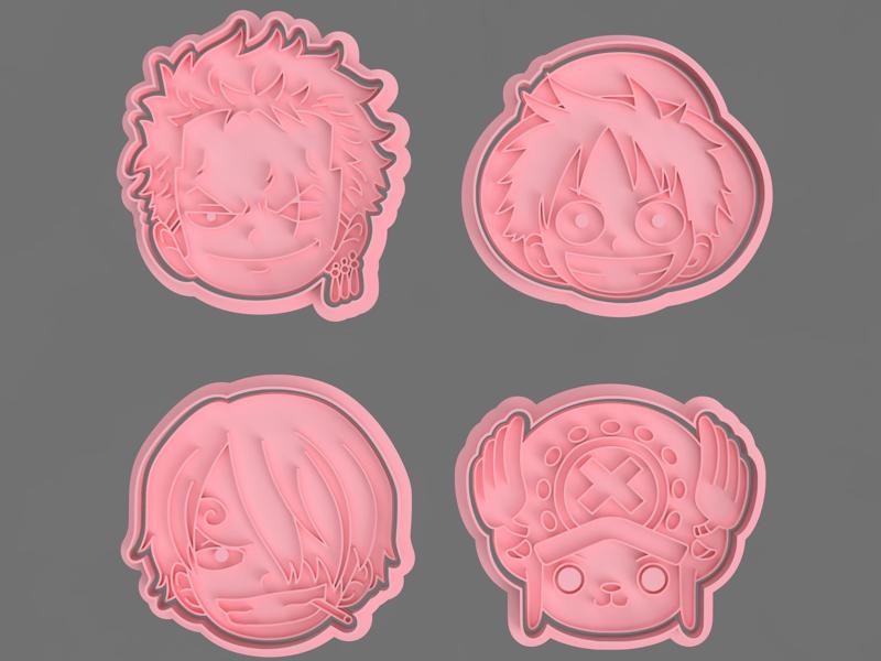 ONE PIECE CUTTERS FOR COOKIES AND FONDANT