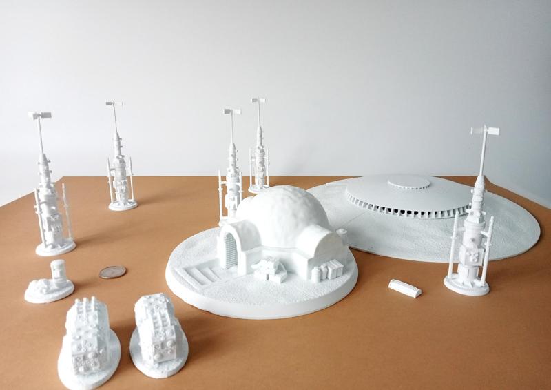 Diorama of Moisture Harvesters Farm