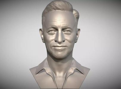 Bruce Springsteen bust for 3D printing