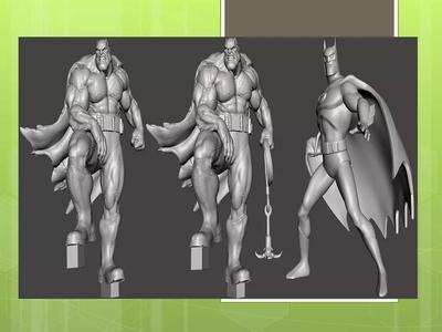 Batman fist grapple animated series 3D STL Print Ready models
