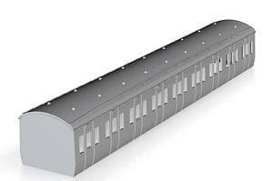 LMS GEC EMU intermediate GEC All Third coach 1/148 scale