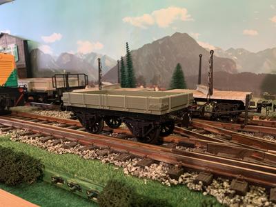 1:32 Gauge 1 K.Bay.Sts.B. Material transport wagon unbraked Epoch 1