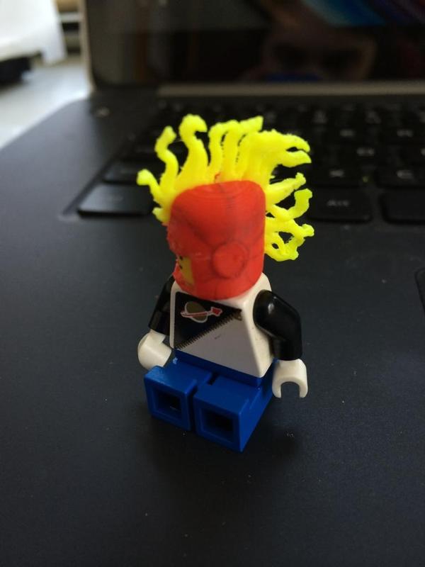 Captain Marvel Lego Helmet (with hair)