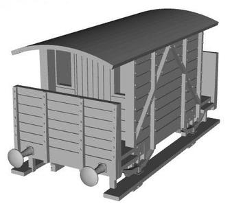GER Brakevan (MSLR version) 1/87 scale