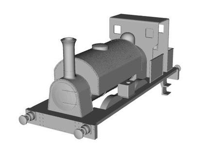 Garstang and Knott End Railway 0-4-2ST HEBE loco 1/148 scale
