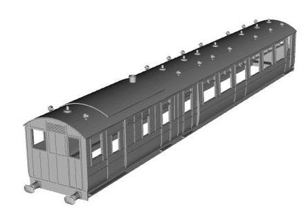 Midland Railway Steam Railmotor 2233 modified 1/32 scale