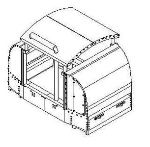 40hp Open Simplex (60cm gauge) 1/100 scale