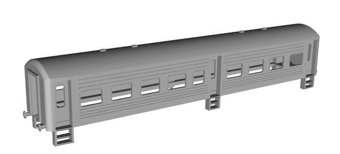 Sri Lanka Railways Romanian 3rd class coach 1/87 scale