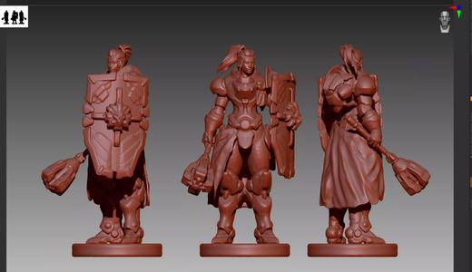 Overwatch Brigitte STL and OBJ