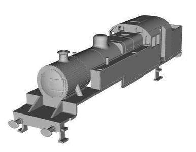 LMS Fowler 2-6-4T Limousine cab version with external steam pipes 1/76 scale