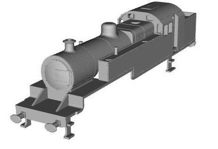 LMS Fowler 2-6-4T Limousine cab version 1/148 scale