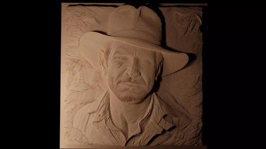 Indiana Jones 03 CNC 3d Print High Relief Sand Casting