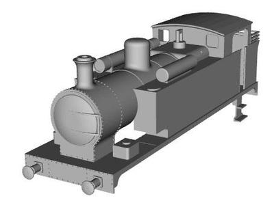 Longmoor Military Railway 0-6-2T Loco Sir John French 1/76 scale