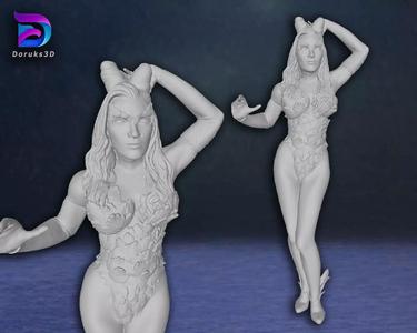 Poison Ivy Uma Thurman Action Figures Custom 3D Print Model