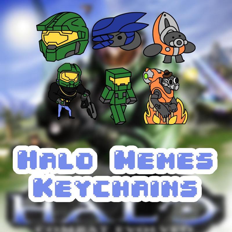 Halo Memes Keychain Pack