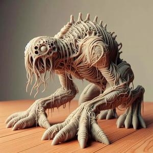Swamp Leech Beast Crawling Monster