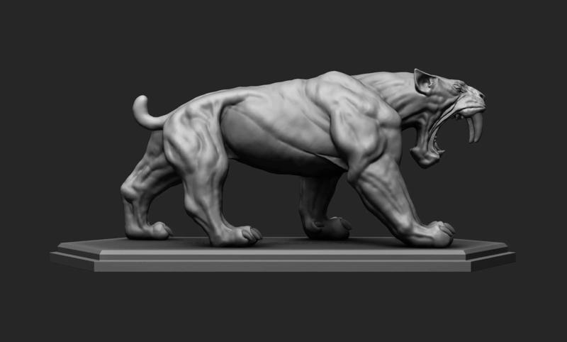 Smilodon or Sabertooth tiger