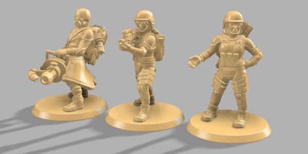 Sub terra character pack Annihilator / Agent / Mercenary