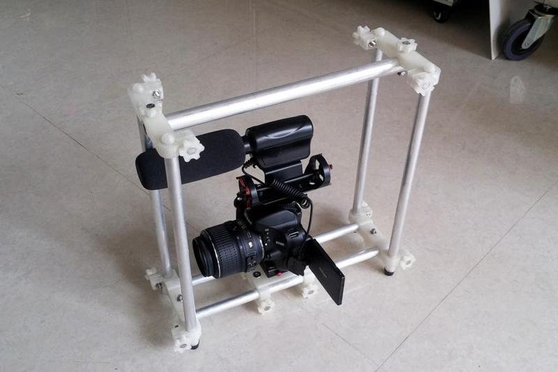 DSLR Cage (15mm Rail) Remix- with Lasers!
