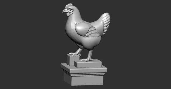 Statue of a Hen