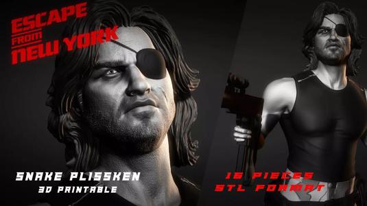SNAKE PLISSKEN printable 3D figure