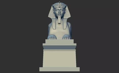 Egyptian alexandria Sphinx 3D model for 3d printing